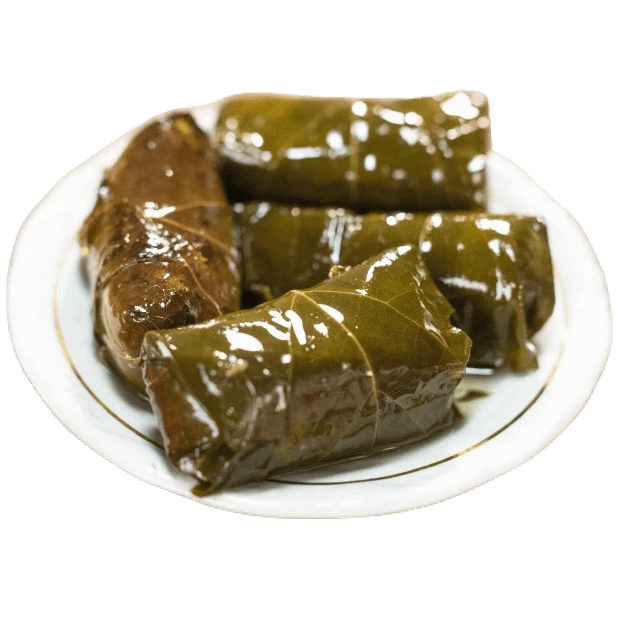 stuffed grape leaves Mediterranean appetizer at Aladdin Houston